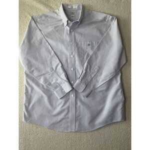LL Bean Dress Shirt 17-33 Wrinkle Resistant Traditional Fit Button‎ Down